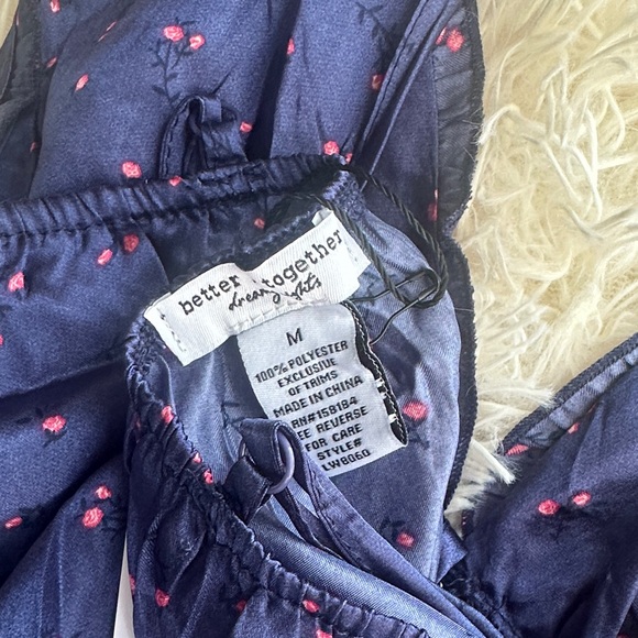 NWT Women's Blue Floral Sleepwear Set size M - Picture 6 of 9